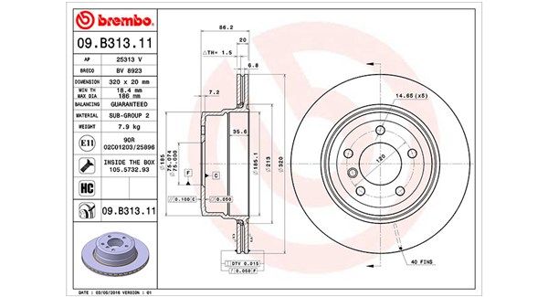 MAGNETI MARELLI Тормозной диск 360406112601